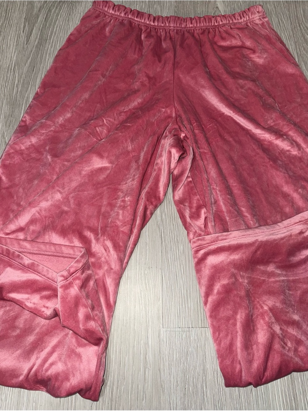 ONLY Pink Velvet Lounge Pants